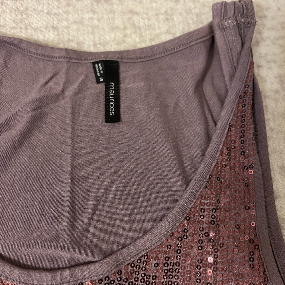 Maurice’s sequinced tank top